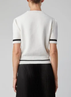 CASHMERE KNIT TOP -ELIESAAB SHOP 13105 OFF WHITE 3 scaled