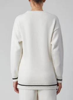 CASHMERE PULLOVER -ELIESAAB SHOP 13106 OFF WHITE 3 scaled