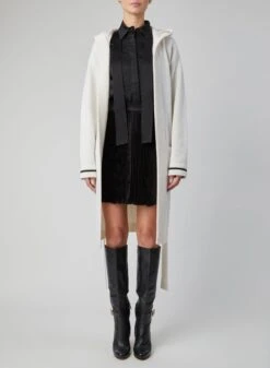 KNEE-LENGTH CASHMERE CARDIGAN