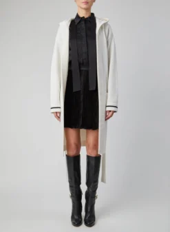 KNEE-LENGTH CASHMERE CARDIGAN