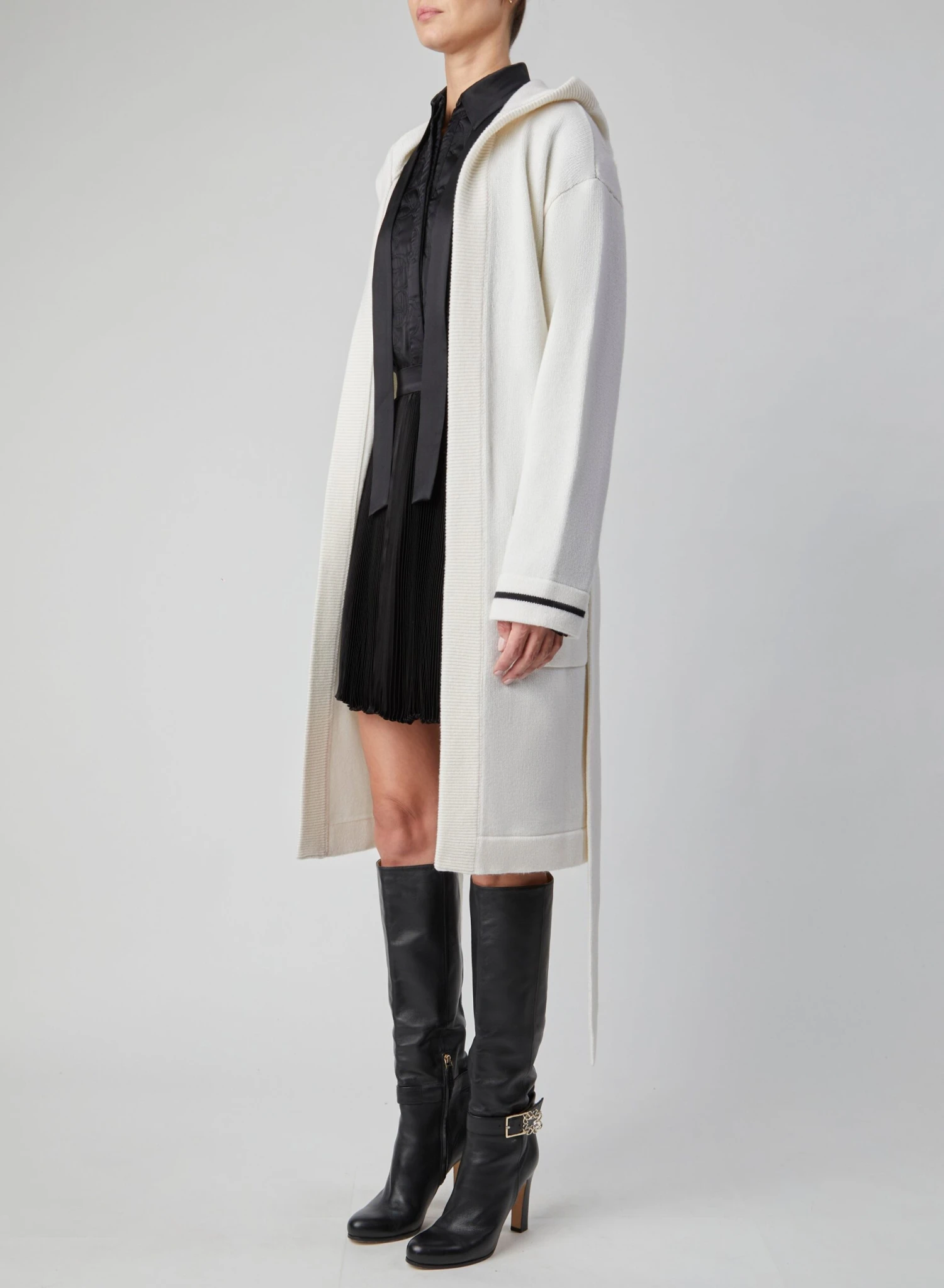 KNEE-LENGTH CASHMERE CARDIGAN 2 KNEE-LENGTH CASHMERE CARDIGAN - Image 2