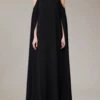 TUBOGAS CUTOUT CAPE DRESS