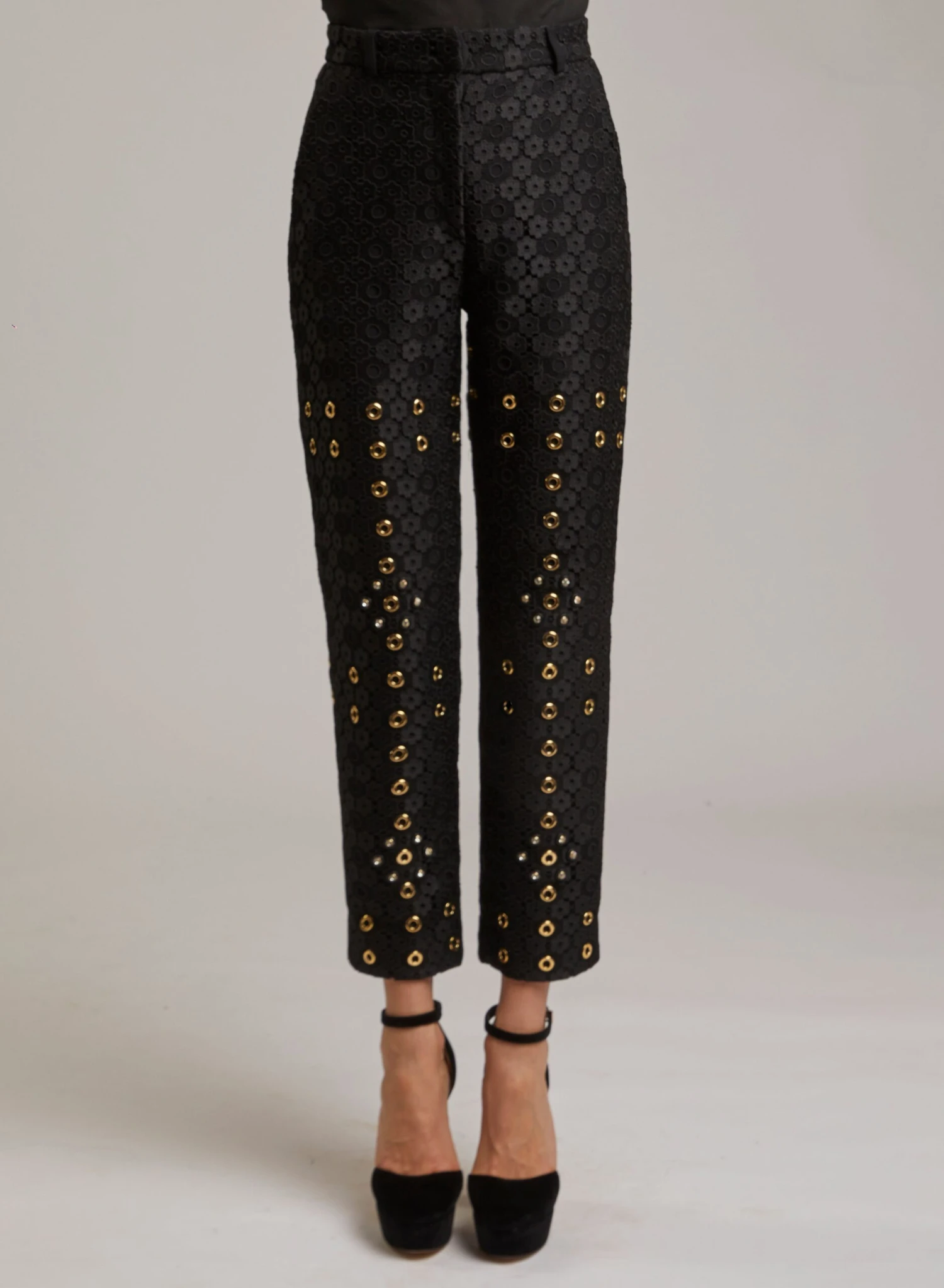 STUDDED MACRAMÉ PANTS 1 STUDDED MACRAMÉ PANTS