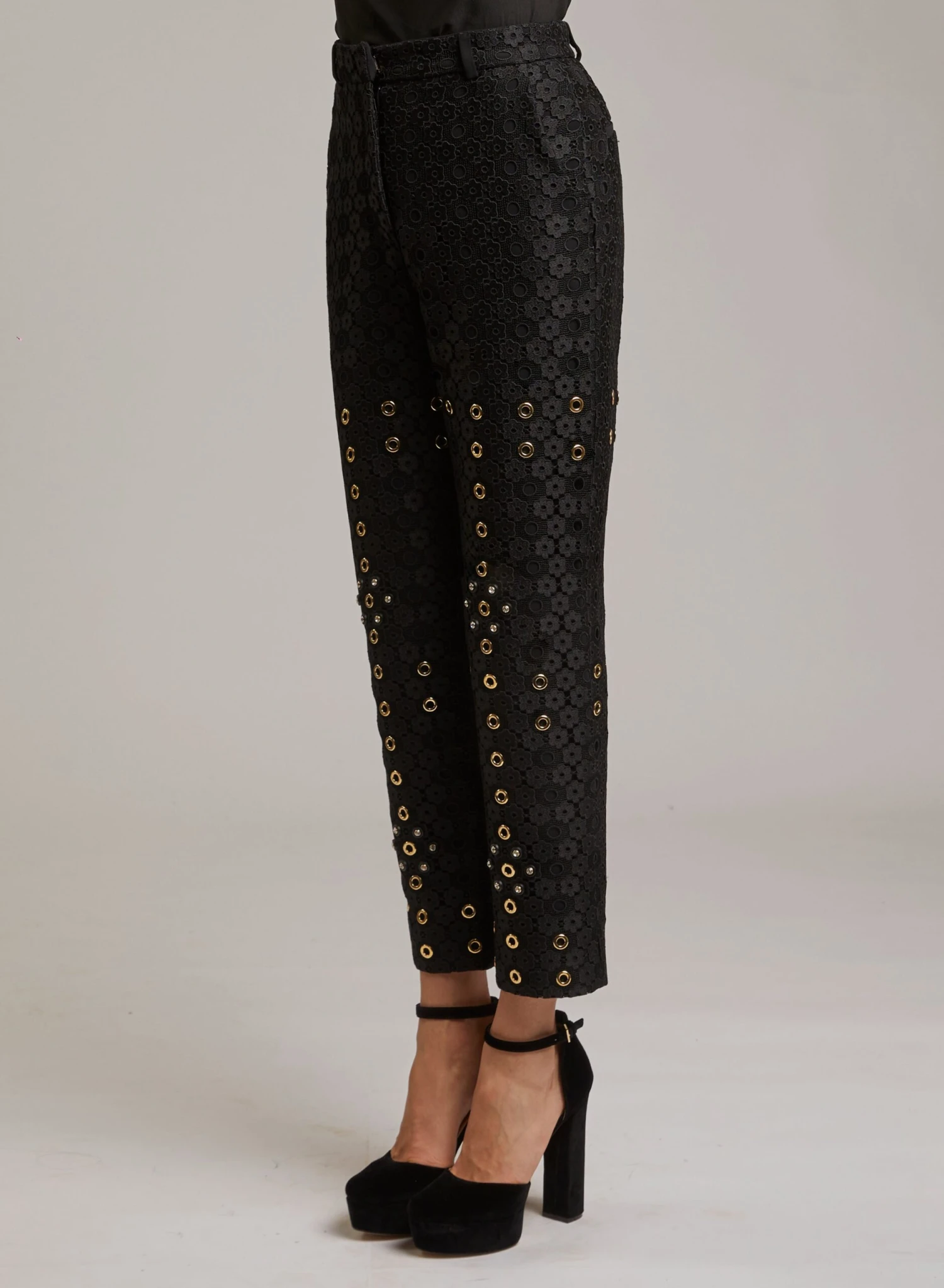 STUDDED MACRAMÉ PANTS 2 STUDDED MACRAMÉ PANTS - Image 2