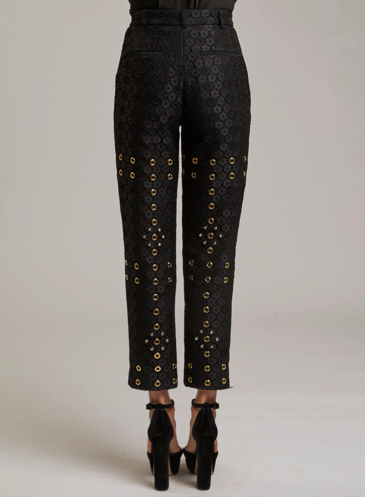 STUDDED MACRAMÉ PANTS 3 STUDDED MACRAMÉ PANTS - Image 3