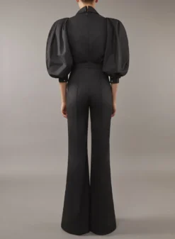 Eyelet Cotton Jumpsuit 5 Eyelet Cotton Jumpsuit -ELIESAAB SHOP 13592 BLACK 3 scaled