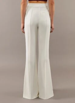 Flared Crepe Pants -ELIESAAB SHOP 13613 LIMEPUNCH 9