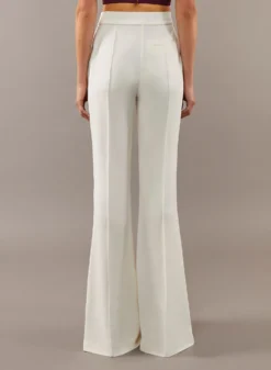 Flared Crepe Pants -ELIESAAB SHOP 13613 LIMEPUNCH 9 scaled