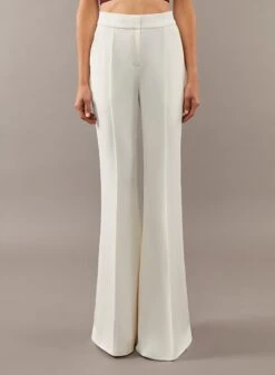 Flared Crepe Pants