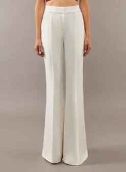 Flared Crepe Pants