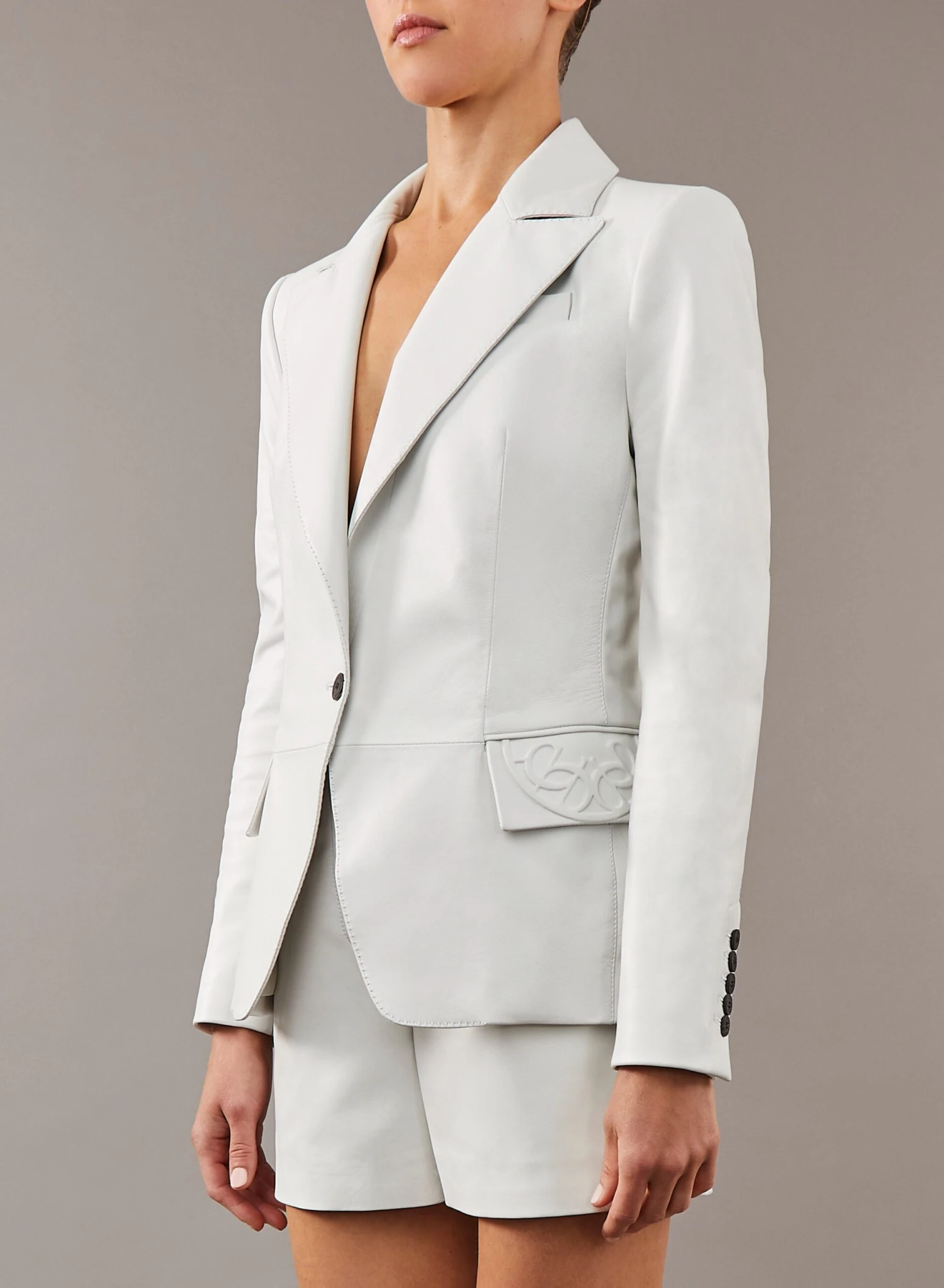 Leather Blazer 2 Leather Blazer - Image 2