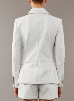 Leather Blazer 5 Leather Blazer -ELIESAAB SHOP 13634 OPTIC 20WHITE 3 scaled