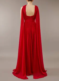 ELIE SAAB Silk Dress -ELIESAAB SHOP 13660 Cardinal 3 scaled