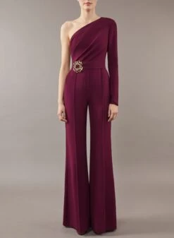 ELIE SAAB One Shoulder Jumpsuit