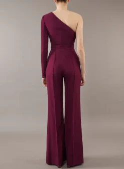 ELIE SAAB One Shoulder Jumpsuit 5 ELIE SAAB One Shoulder Jumpsuit -ELIESAAB SHOP 13675 GRAPE 20WINE 3 scaled