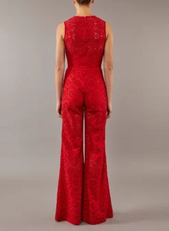 Lace Jumpsuit -ELIESAAB SHOP 13718 Cardinal 3 scaled