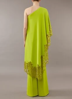 Monogram Embroidered Jumpsuit -ELIESAAB SHOP 13789 LIMEPUNCH 3