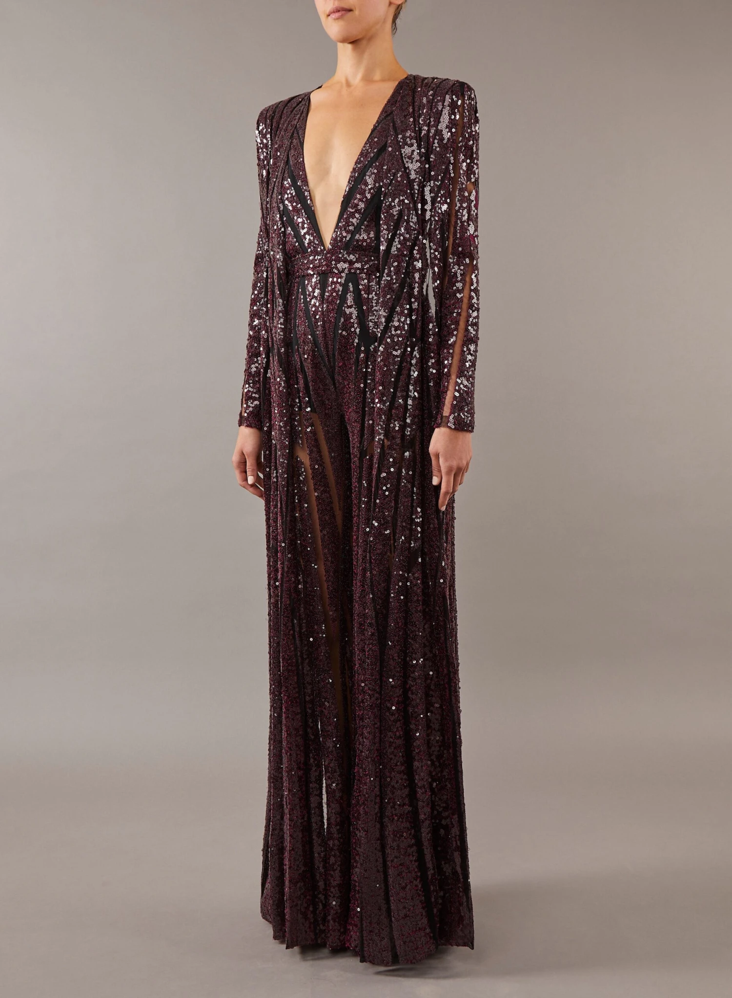 Draped Trail Embroidered Jumpsuit 2 Draped Trail Embroidered Jumpsuit - Image 2