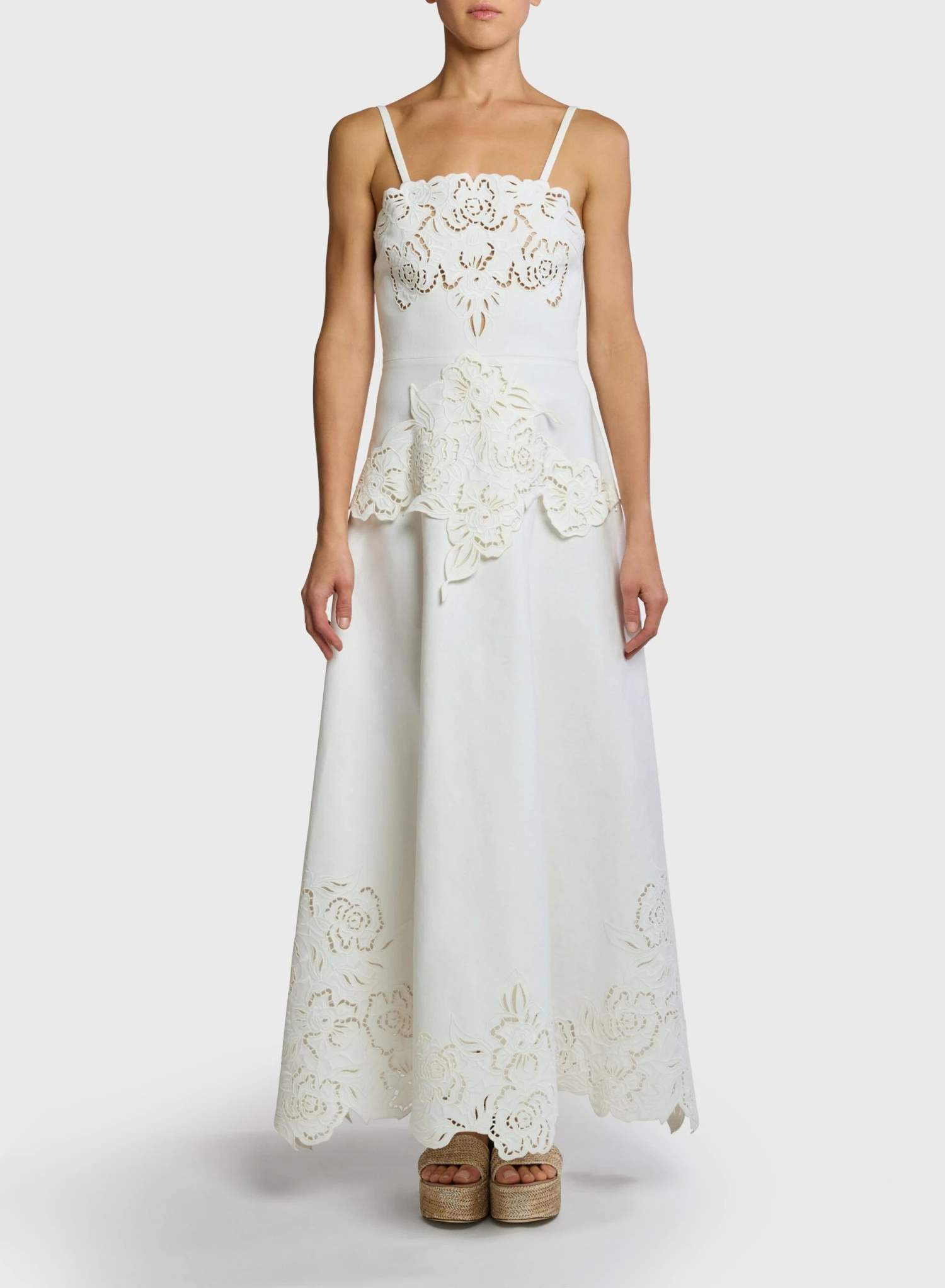 Embroidered Cotton Drill Dress 1 Embroidered Cotton Drill Dress