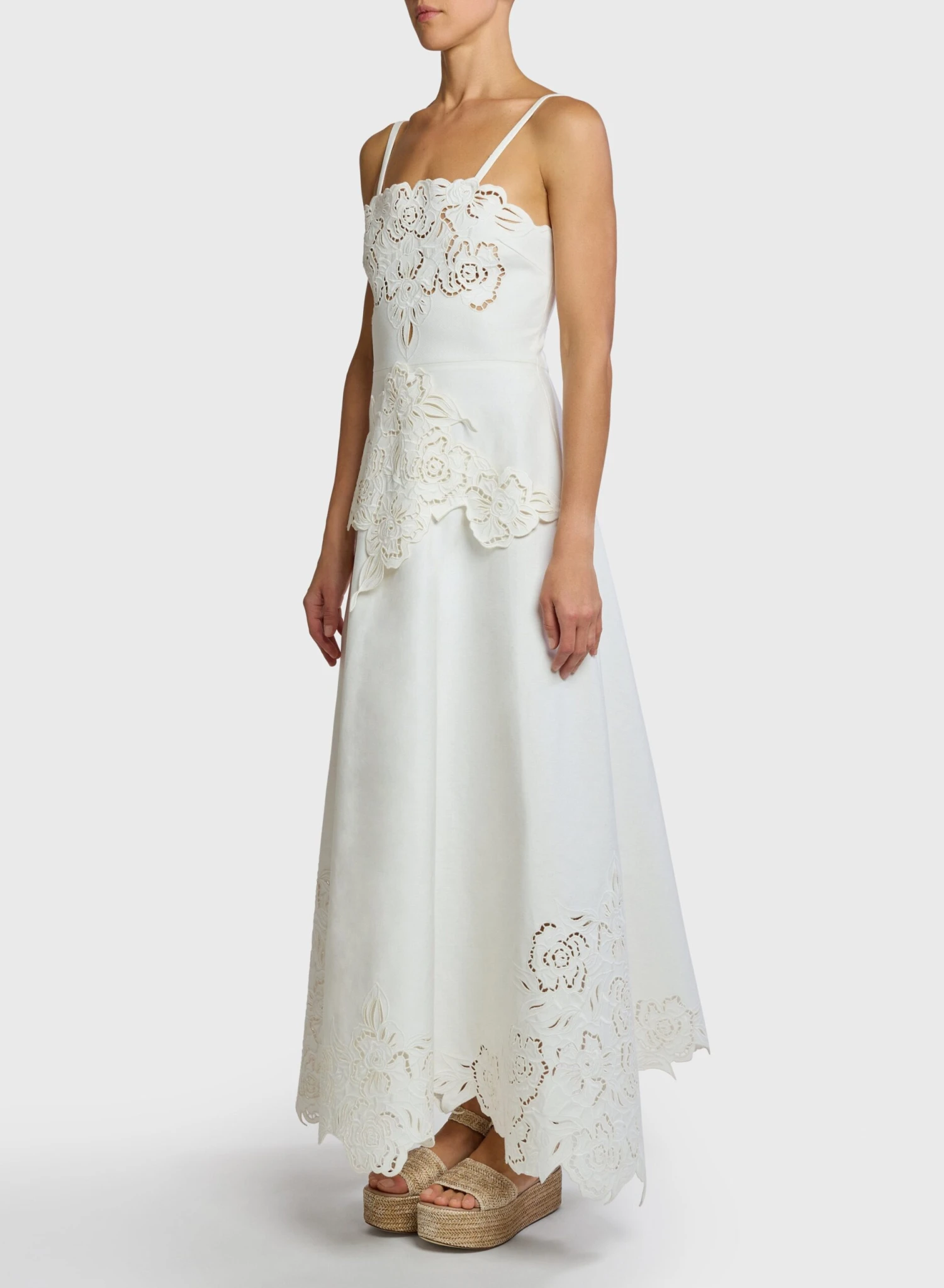 Embroidered Cotton Drill Dress 2 Embroidered Cotton Drill Dress - Image 2