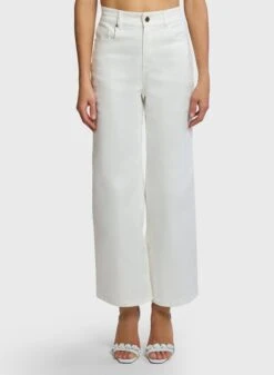 Embroidered Cotton Drill Pants