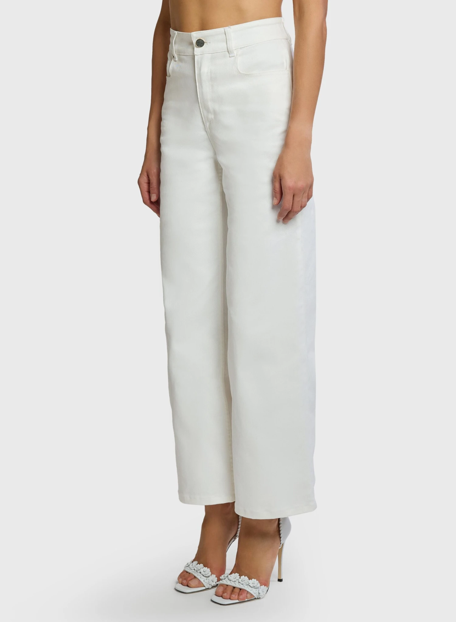 Embroidered Cotton Drill Pants 2 Embroidered Cotton Drill Pants - Image 2