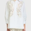 Floral Embroidered Shirt