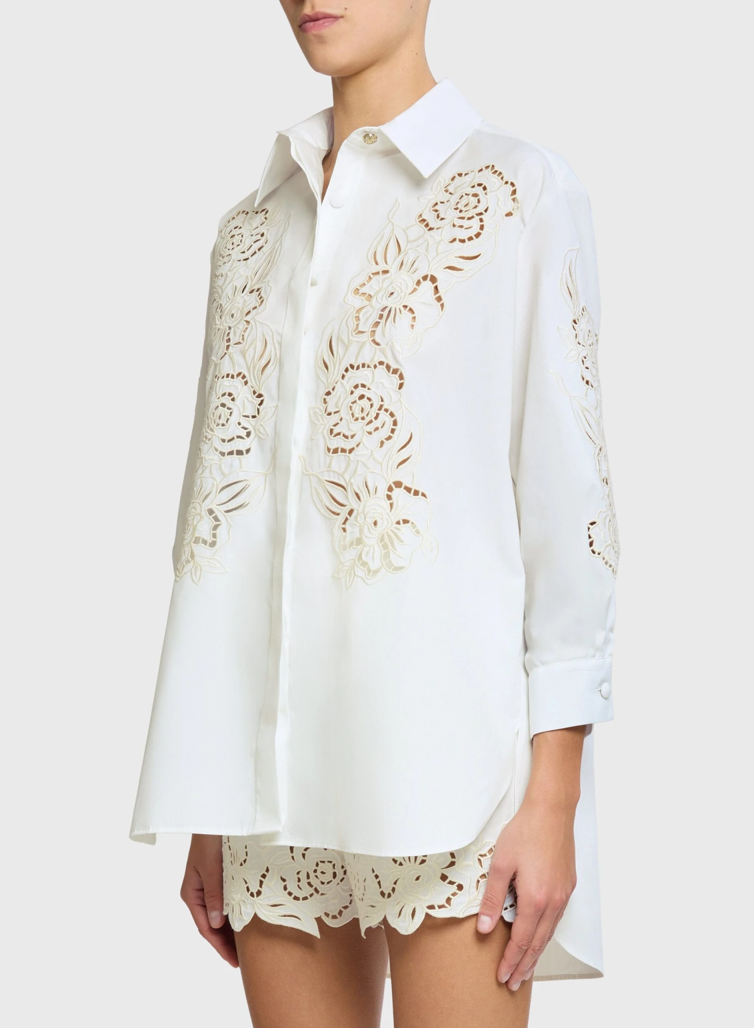Floral Embroidered Shirt 2 Floral Embroidered Shirt - Image 2