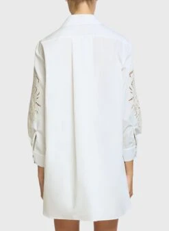 Floral Embroidered Shirt 5 Floral Embroidered Shirt -ELIESAAB SHOP 15060 Gardenia 3