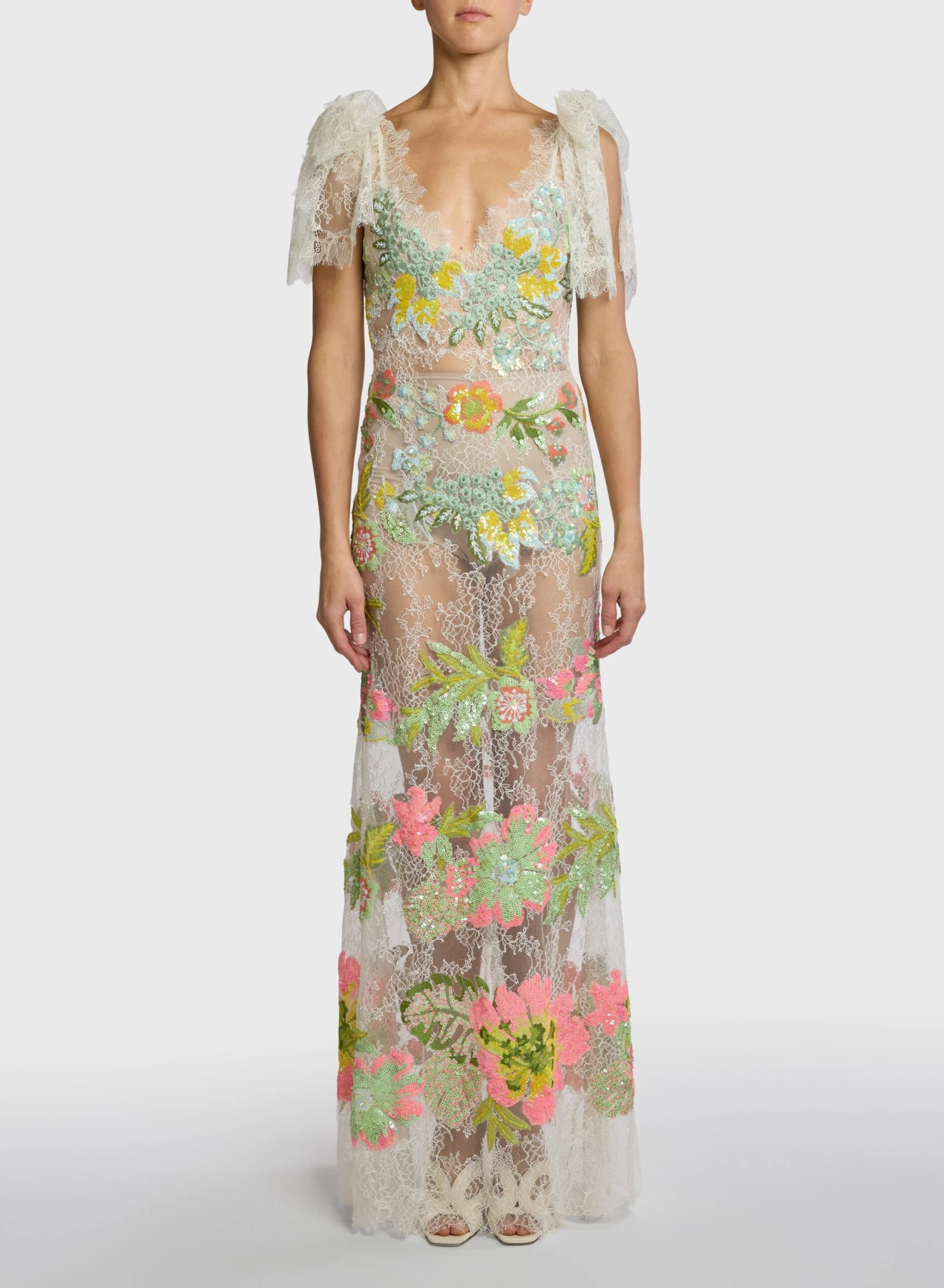 Floral Lace Long Dress 1 Floral Lace Long Dress