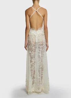 Embroidered Long Lace Dress -ELIESAAB SHOP 15210 Moonflower 3 scaled