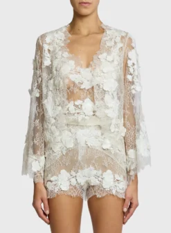 Embroidered Lace Twin Set