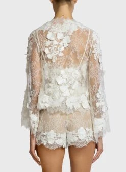 Embroidered Lace Twin Set -ELIESAAB SHOP 15229 Summer 20Love 20Moonflower 3