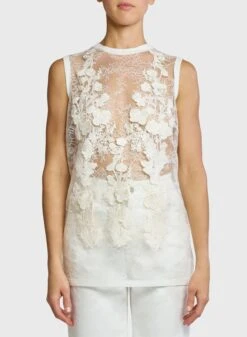 Embroidered Lace Top