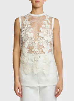 Embroidered Lace Top