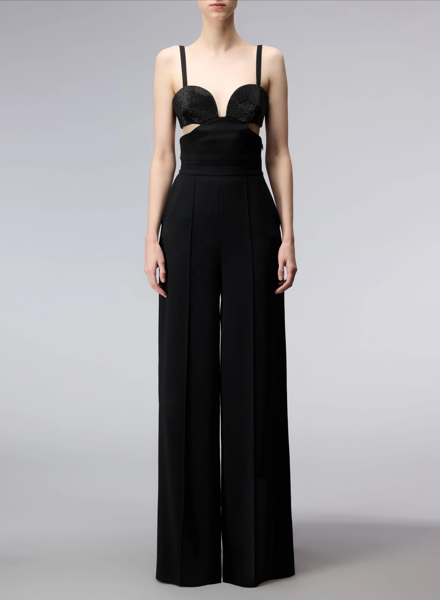 Embellished Cut-Out Jumpsuit 1 Embellished Cut-Out Jumpsuit