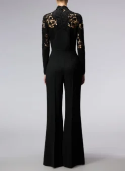 Floral Embroidered Jumpsuit 5 Floral Embroidered Jumpsuit -ELIESAAB SHOP 15341 BLACK 3 scaled