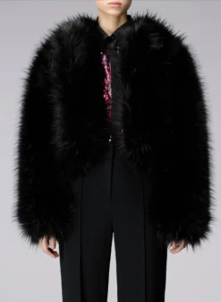 Oversized Faux-Fur Jacket