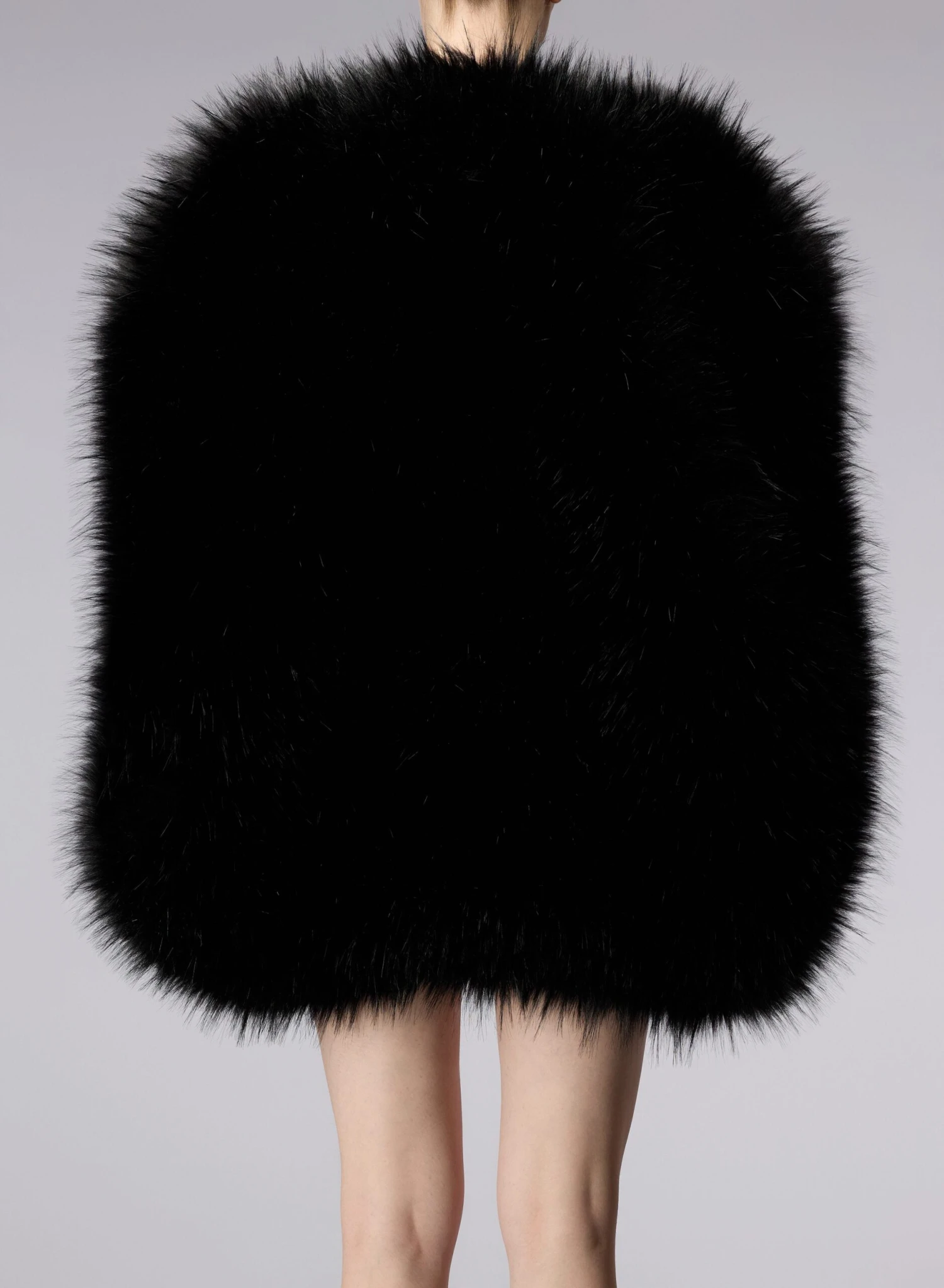 Oversized Faux-Fur Cape 3 Oversized Faux-Fur Cape - Image 3