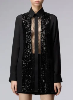 Velvet And Sequins Shirt