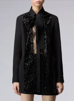 Velvet And Sequins Shirt 7 Velvet And Sequins Shirt -ELIESAAB SHOP 15474 BLACK 4 scaled