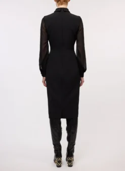 Crystal Bow Midi Dress 5 Crystal Bow Midi Dress -ELIESAAB SHOP 15581 BLACK 3 scaled