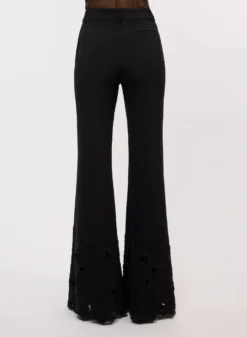 Flower Cut-Out Pants -ELIESAAB SHOP 15593 BLACK 3 scaled