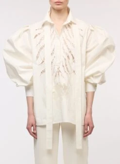 Embroidered Cotton Shirt 9 Embroidered Cotton Shirt -ELIESAAB SHOP 15625 MOONFLOWER 4