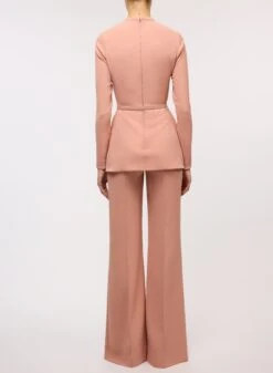 Crepe And Lace Jumpsuit -ELIESAAB SHOP 15650 ROSE 20MIST 3