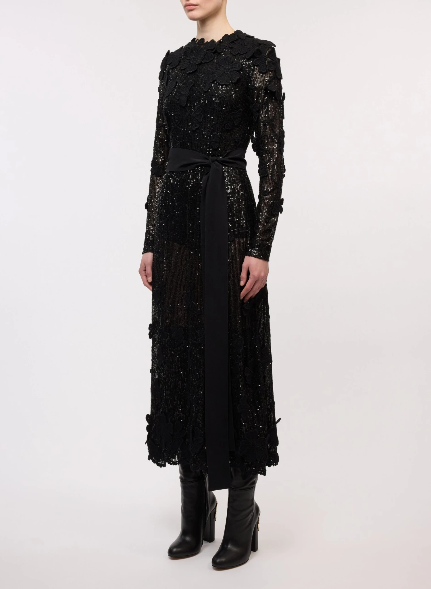 Sequin Embroidered Midi Dress 2 Sequin Embroidered Midi Dress - Image 2