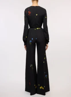 Flower Print Flared Jumpsuit -ELIESAAB SHOP 15697 SANSIONE 20PRINT 3 scaled