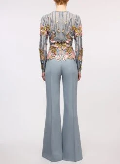 Bead Embroidered Jumpsuit -ELIESAAB SHOP 15756 BLUE 20FOG 20 20ROSE 20MIST 3