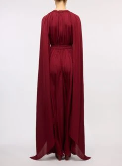 ELIE SAAB Silk Jumpsuit -ELIESAAB SHOP 15806 DEEPRUBY 3