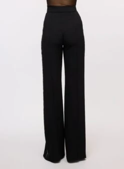 Embellished Crepe Pants -ELIESAAB SHOP 15837 BLACK 3